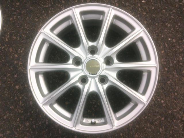【平座ナット専用】BRIDGESTONE ECO FORME SE-15 16インチホイール 4本セット Z10042