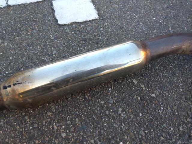 Unknown Manufacturer
Bullet-shaped stainless steel muffler