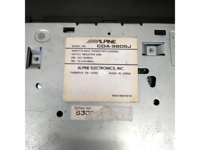 ALPINE
CDA-9805J
1DINCD tuner