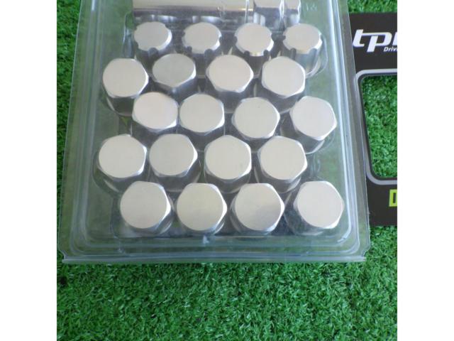 【未使用】tpiレーシング シルバー軽量ホイールロックナット 20個セット 【M12xP1.5x28mmx21HEX】