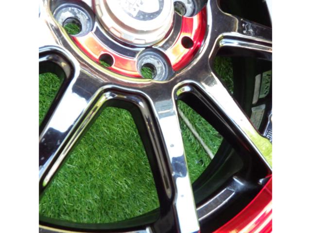 【スタッドレス】【BIG WAY(ビッグウエイ)】EXPLODE(エクスプラウド) RBS ブラックスポーク&リムレッド+ 【BRIDGESTONE】BLIZZAK VRX3