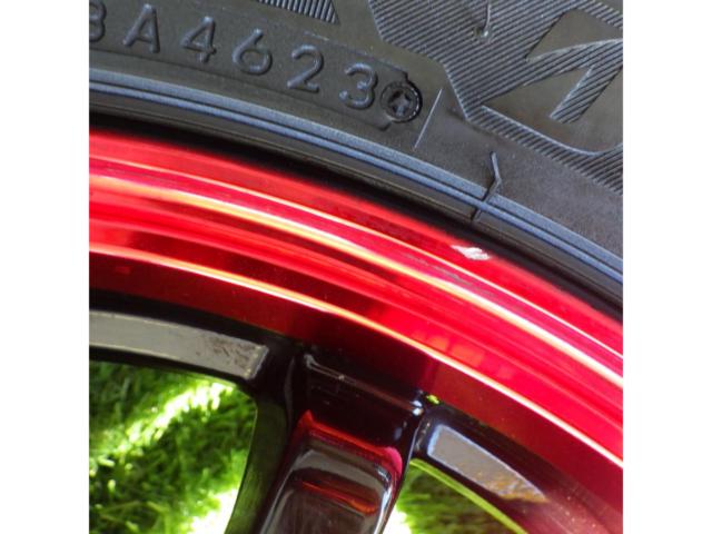 【スタッドレス】【BIG WAY(ビッグウエイ)】EXPLODE(エクスプラウド) RBS ブラックスポーク&リムレッド+ 【BRIDGESTONE】BLIZZAK VRX3