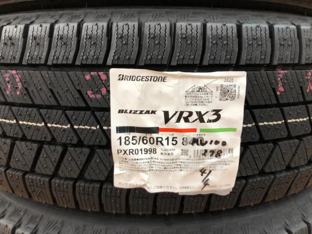 BRIDGESTONE BLIZZAK VRX3 185/60R15
