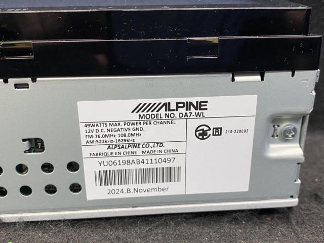 ALPINEDA7-WL
Display audio