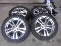 6【日産純正】エルグランド E52前期純正アルミホイール+【KENDA】ICETEC NEO