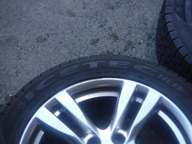 6【日産純正】エルグランド E52前期純正アルミホイール+【KENDA】ICETEC NEO