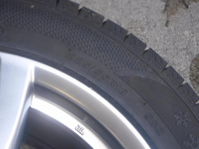 6【日産純正】エルグランド E52前期純正アルミホイール+【KENDA】ICETEC NEO