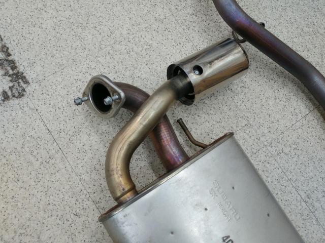 Toyota genuine muffler + mid-pipe