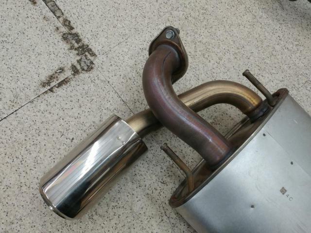 Toyota genuine muffler + mid-pipe