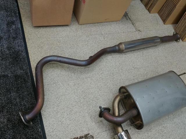 Toyota genuine muffler + mid-pipe