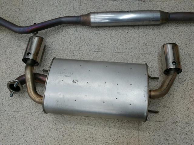 Toyota genuine muffler + mid-pipe