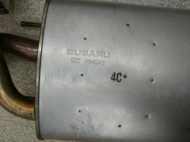 Toyota genuine muffler + mid-pipe