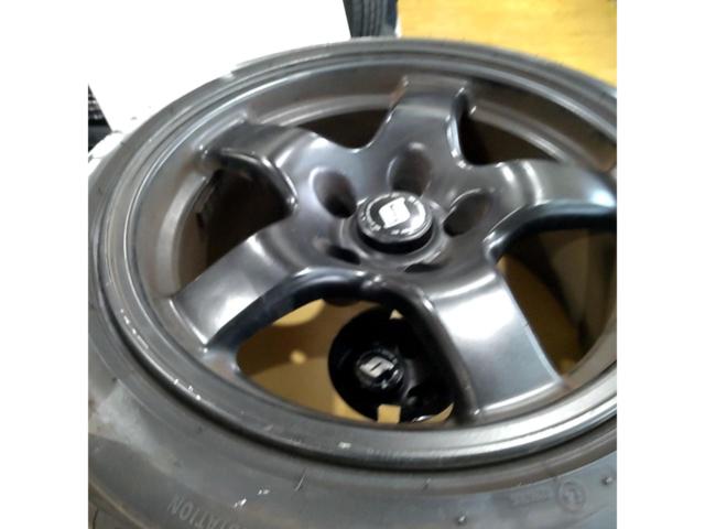 ワケアリ 日産純正 スカイラインGT-R/BNR32 純正鍛造ホイール+BRIDGESTONE TECHNO SPORTS