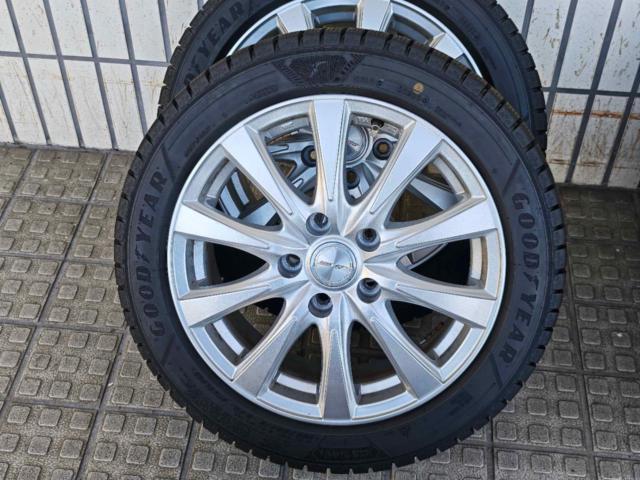 ☆スイスポに! 23年製バリ溝スタッドレス!【weds】JOKER+【GOODYEAR】ICENAVI 8