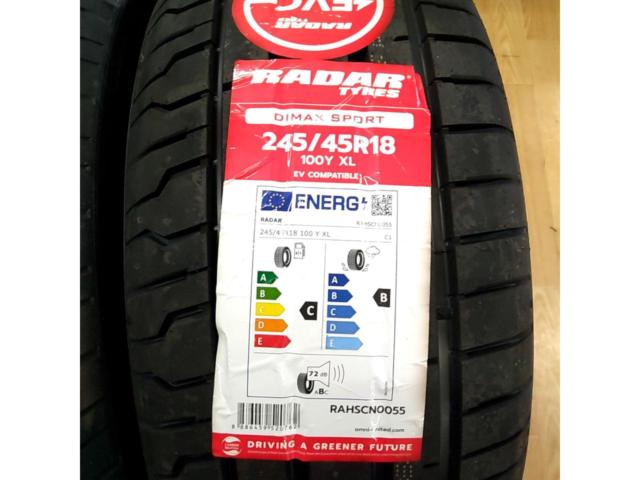 RADAR DAIMAX SPORT 245/45R18 2本