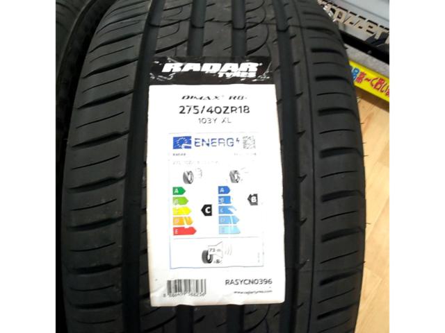 RADAR Dimax R8+ 275/40R18 2本
