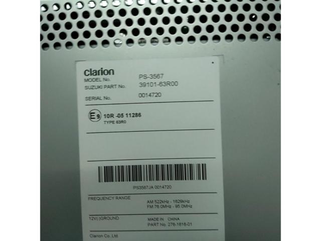 Clarion/SUZUKI 純正CDチューナー  PS-3567/39101-63R00 【ワゴンR(MH35S/MH55S)】