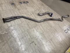 BMW 320i Mスポーツ 中間ストレート純正加工/リア純正加工チタンカラーマフラー