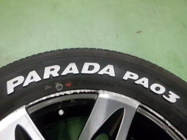 8RAYS DAYTONA
CX
Face2
+
YOKOHAMA
PARADA
PA03
White Letter