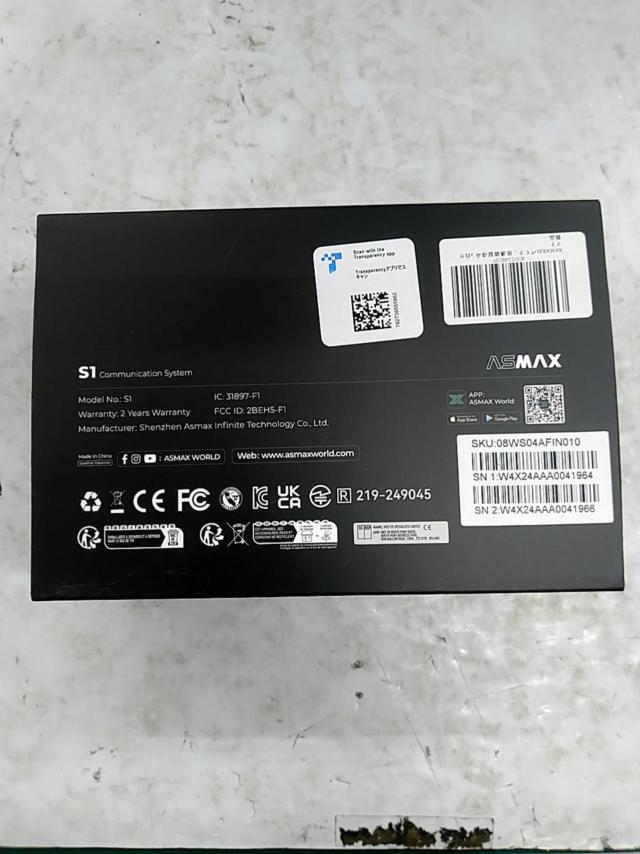 ASMAX S1  インカム 2台セット