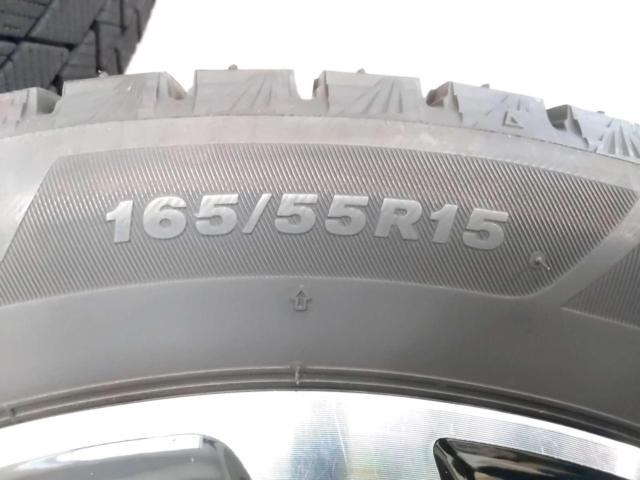 ホンダ純正 N-BOXカスタム/JF3 純正アルミホイール + BRIDGESTONE BLIZZAK VRX3 165/55R15