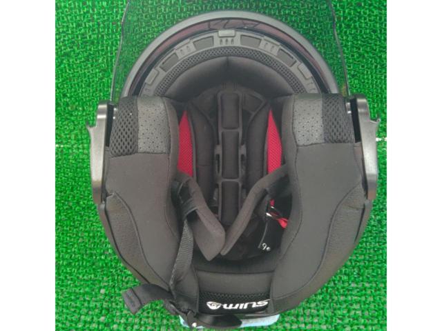 Wins G-FORCE SS JET STEALTH typeC アイアンレッド/ブラック ジェットヘルメット Mサイズ