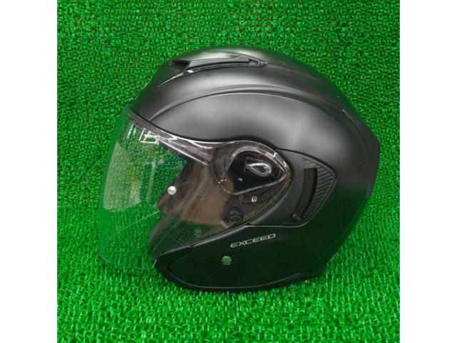 OGK Kabuto(カブト) EXCEED ジェットヘルメット マットブラック Mサイズ