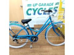 ※鍵無し あさひ AFFICHE J 26インチ 外装6段変速 シティサイクル ブルー