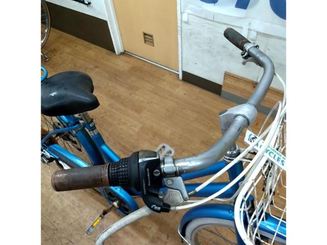 ※鍵無し あさひ AFFICHE J 26インチ 外装6段変速 シティサイクル ブルー