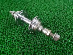 ※軸ガタ有り SHIMANO ボスフリー用リアハブ 36H 軸長約180mm シルバー