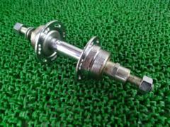 ※軸ガタ有り NAKANO ボスフリー用リアハブ 28H 軸長約180mm シルバー