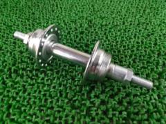 ※軸ガタ有り SIW ボスフリー用リアハブ 28H 軸長約170mm シルバー