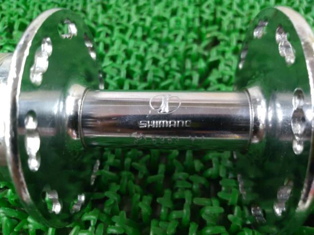 ※軸ガタ有り SHIMANO ボスフリー用リアハブ 36H 軸長約180mm シルバー