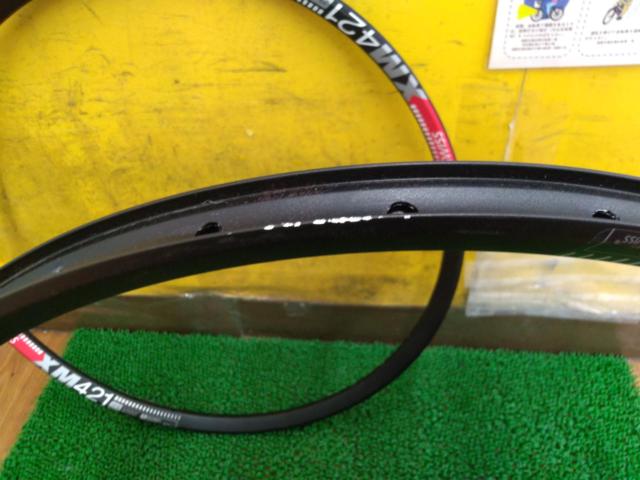 DT SWISS XM421 27.5インチ 32H ディスク用アルミリム2本セット チューブレスレディ対応 ブラック
