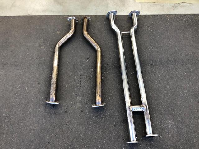 【メーカー不明】LS460 底上げフロント&中間パイプ
