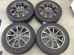 DUNLOP(ダンロップ)  AIRNOVA SB10  + BRIDGESTONE(ブリヂストン) BLIZZAK VRX3 ■中古ホイール + 新品スタッドレス(2025y) のセット