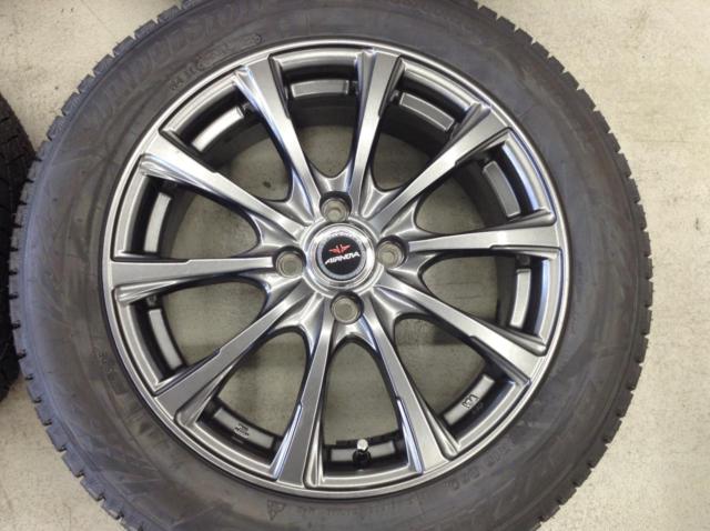 DUNLOP(ダンロップ)  AIRNOVA SB10  + BRIDGESTONE(ブリヂストン) BLIZZAK VRX3 ■中古ホイール + 新品スタッドレス(2025y) のセット