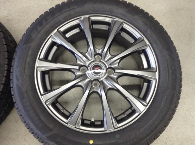 DUNLOP(ダンロップ)  AIRNOVA SB10  + BRIDGESTONE(ブリヂストン) BLIZZAK VRX3 ■中古ホイール + 新品スタッドレス(2025y) のセット