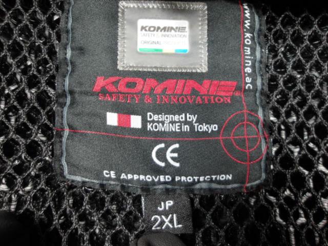 【KOMINE】JK-1121 プロテクトハーフメッシュジャケット サイズ2XL