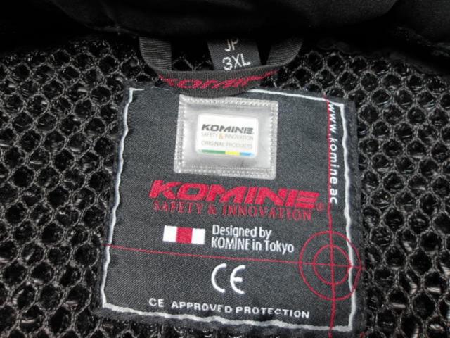 【KOMINE】JK-143 Rスペックメッシュジャケット サイズ3XL