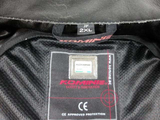 【KOMINE】LJ-534 シングルライダースレザージャケット サイズ2XL