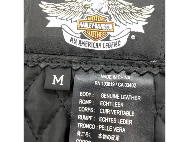 Harley-Davidsonミッドウェイレザー シングルライダースジャケット 98120-08VW)レディースM