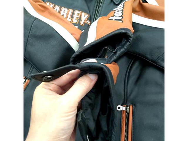 Harley-Davidsonミッドウェイレザー シングルライダースジャケット 98120-08VW)レディースM
