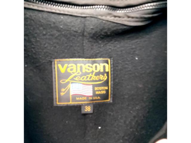 【Vanson】シングルレザージャケット(秋冬)サイズ38