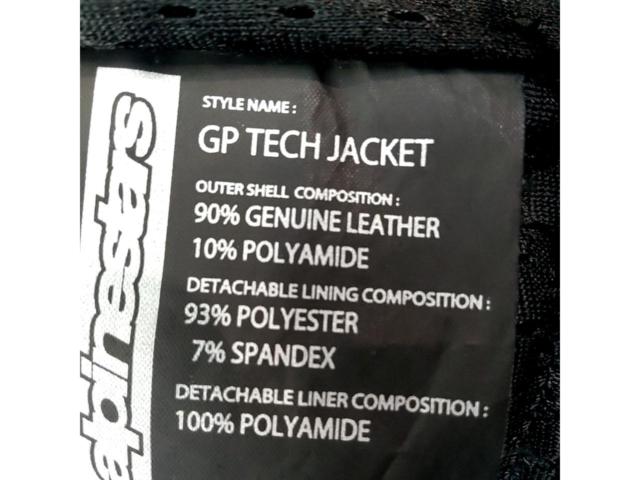【Alpinestars】GP TECHジャケット EUR48(S寄りのMに相当)
