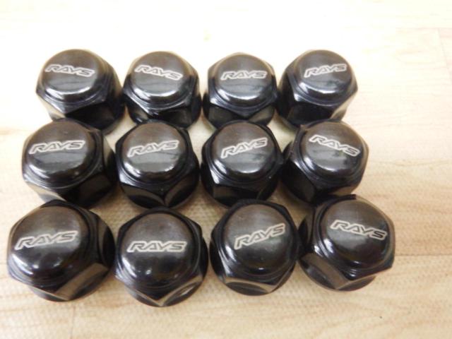 RAYS ショートホイールナット･ロックナットセット ブラック  P1.5 16個 HEX:19mm