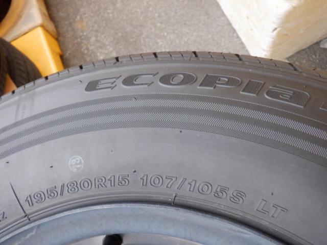 【トヨタ純正】200系 ハイエース 8型純正スチールホイール+BRIDGESTONE ECOPIA RD613