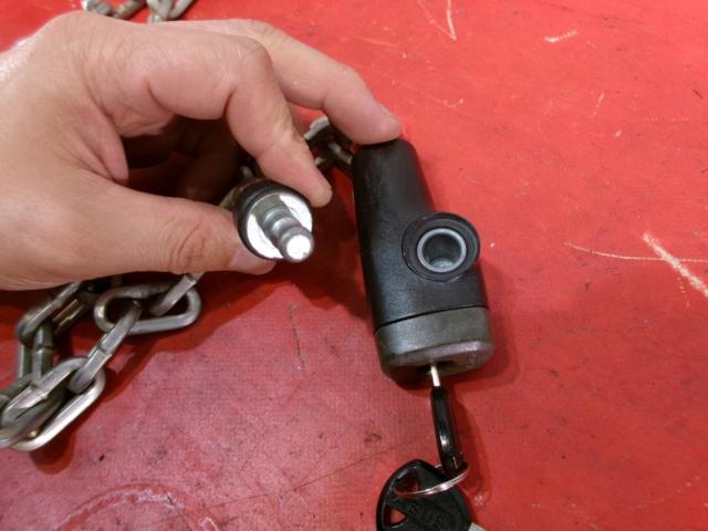 【ABUS】 チェーンロック 鍵2本付 全長約120cm