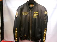 サイズ2XL 【Vanson】 VS578DS-S1701-MA-1 MA-1タイプメッシュジャケット ブラック