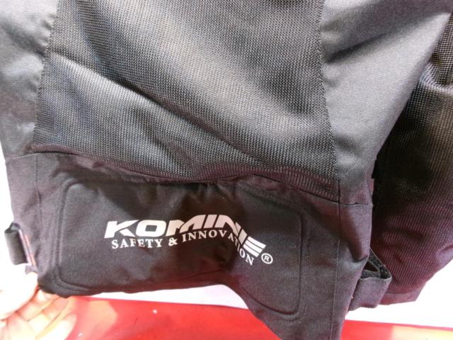 サイズL 【KOMINE】 07-137 カーボンプロテクトメッシュジャケット ブラック